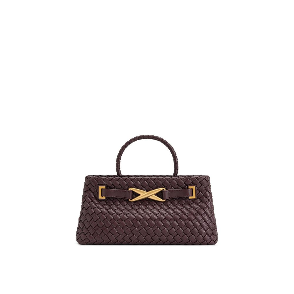 Elora Woven Tote Bag - Deep Burgundy V :v